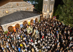 Το Προσκύνημα της Μ. Παναγίας Χαλκιδικής τίμησε την Κοίμηση της Παντάνασσας (φωτο)