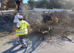 Επιχείρηση καθαρισμού στη Σίβηρη μετά τη φωτιά