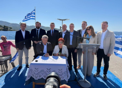 Θεμελιώθηκε το νέο λιμάνι αλιευτικών σκαφών στον Νέο Μαρμαρά (φωτο & βίντεο)