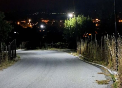 Νέος φωτισμός στον δρόμο προς τον Προφήτη Ηλία Παλαιοχώρας