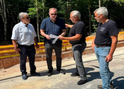Αποκαταστάθηκε η κατάπτωση στον δρόμο Βαρβάρας - Ολυμπιάδας μέσω Κρανιάς
