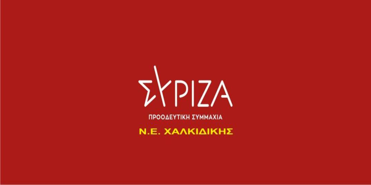 ΣΥΡΙΖΑ: "Απαίτηση η αποστολή εκτιμητών του ΕΛΓΑ παντού και η ένταξη της Χαλκιδικής στο πρόγραμμα αντιχαλαζικής προστασίας"