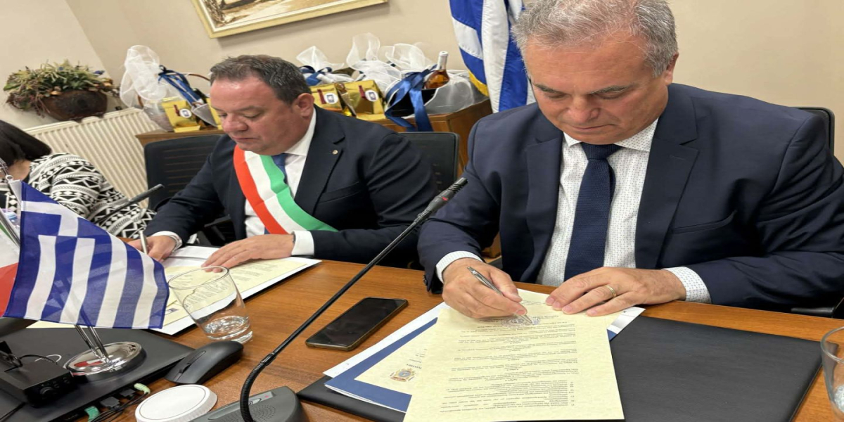Επίσημη αδελφοποίηση Δήμου Νέας Προποντίδας και Δήμου Comune di Ruoti (φωτο)