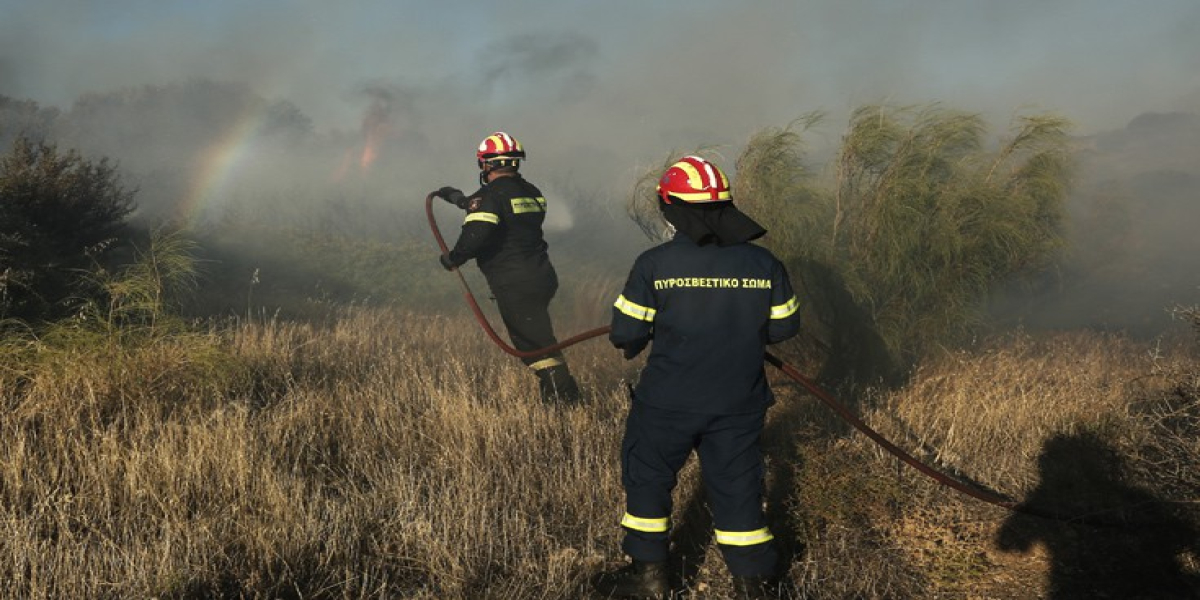 Φωτιά σε χορτολιβαδική έκταση στον Δήμο Πολυγύρου