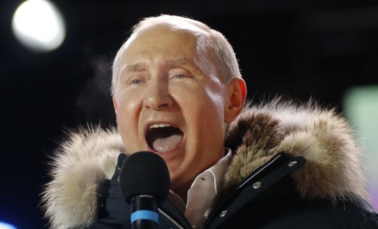 Πανηγυρική επανεκλογή Πούτιν στις προεδρικές εκλογές