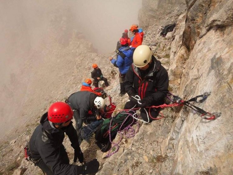 Επιχείρηση διάσωσης Βέλγου ορειβάτη στον Όλυμπο